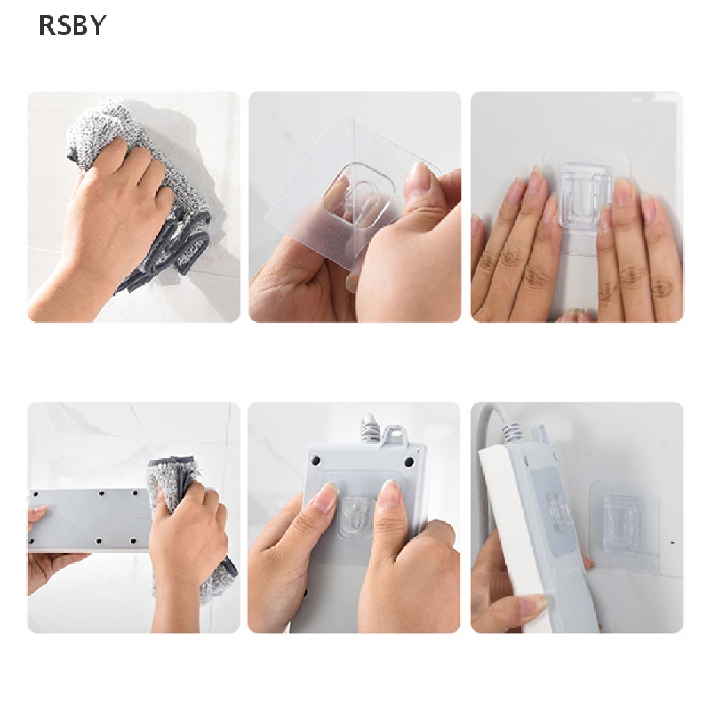 Móc Treo Đồ Dính Tường Trong Suốt Hai Mặt Tiện Dụng