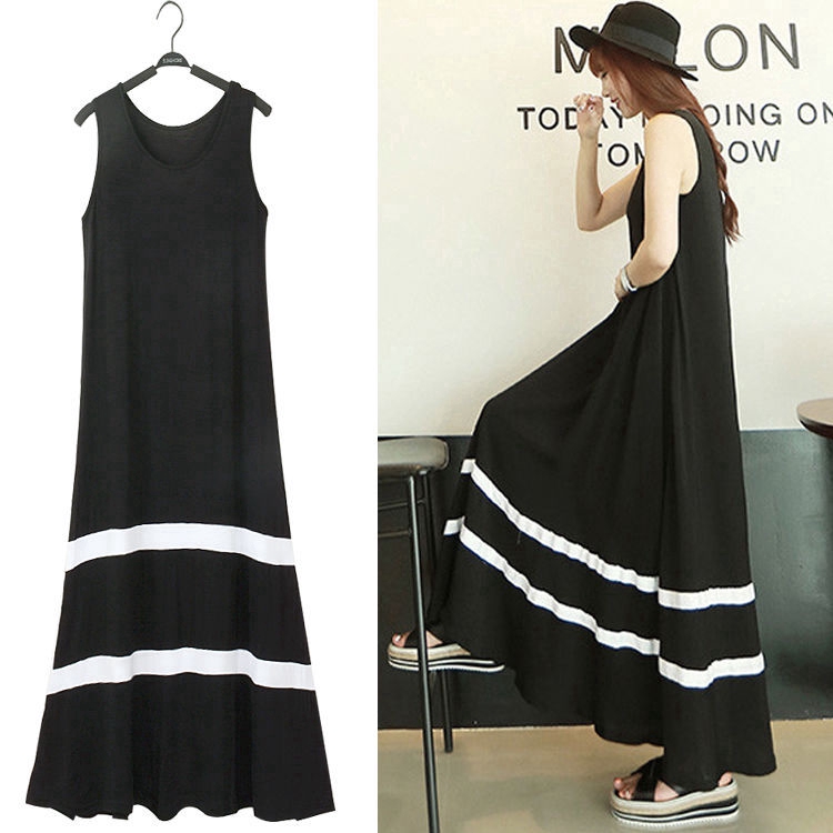 Đầm Sát Nách Cổ Tròn Cỡ Lớn