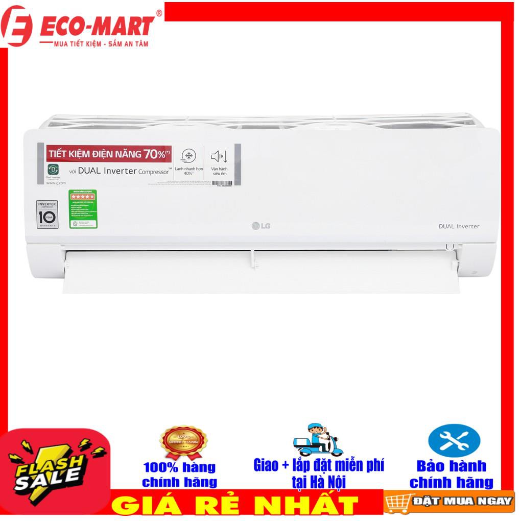 V13ENS1 - Máy lạnh, điều hòa LG Inverter 1.5 HP V13ENS1 12000BTU mẫu mới 2021 (LH Shop để Giao miễn phí tại Hà Nội)