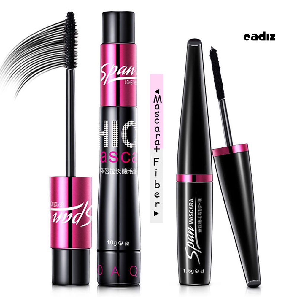 Mascara Sợi Lụa Lâu Trôi Chuốt Dài/Dày Và Cong Mi Trang Điểm Cho Nữ