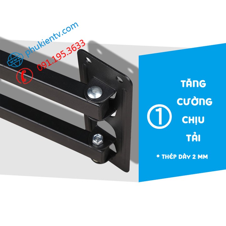 Giá treo tivi xoay đa năng 17- 32 - 40 - 43 inch - Hàng nhập khẩu - Model mới nhất CP104 [ Rẻ Hơn NB P4 ]