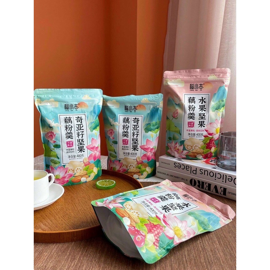 Gói Bột Củ Sen 400g Mix Hạt Dinh Dưỡng Và Trái Cây Dinh Dưỡng