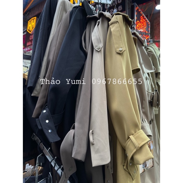 Áo khoác mangto kaki khuy bấm dáng dài (hàng mác ysm) | BigBuy360 - bigbuy360.vn