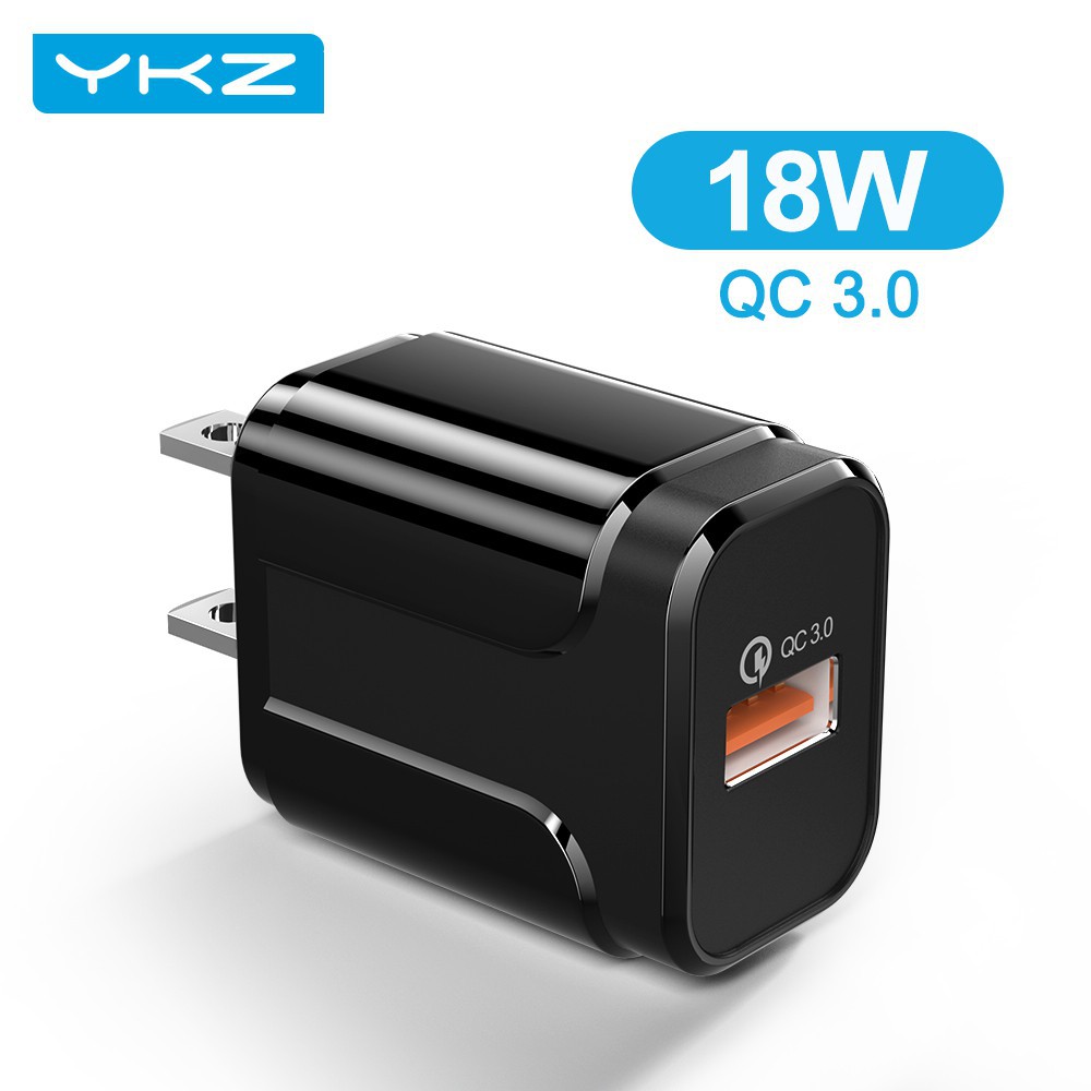 Cốc Sạc Nhanh YKZ Qc3.0 Qc3.0 Cho Iphone X Xiaomi Mi 9 Tablet Ipad Eu Qc Tiện Dụng