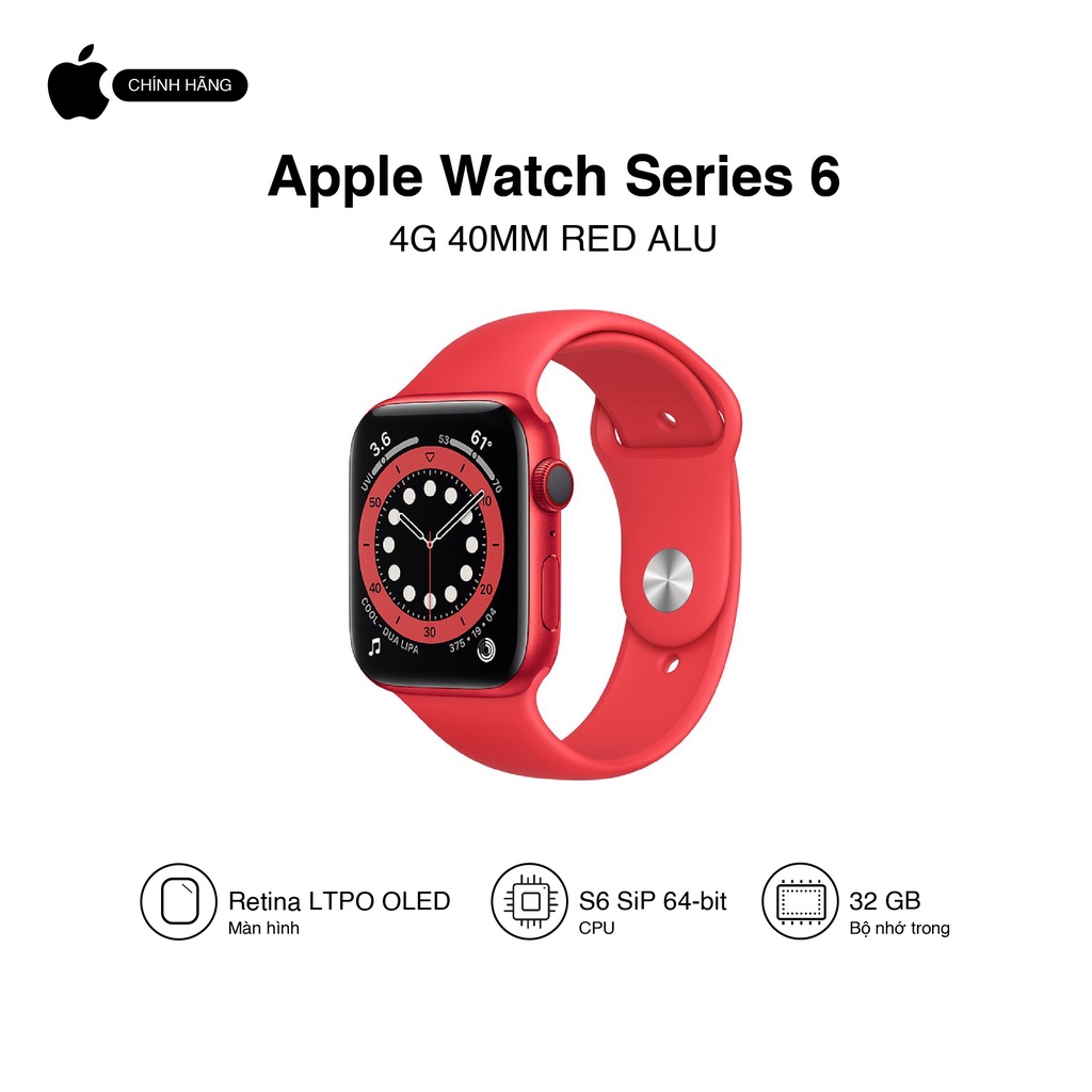 Apple Watch Series 6 (4G) 40mm - Hàng chính hãng VN/A