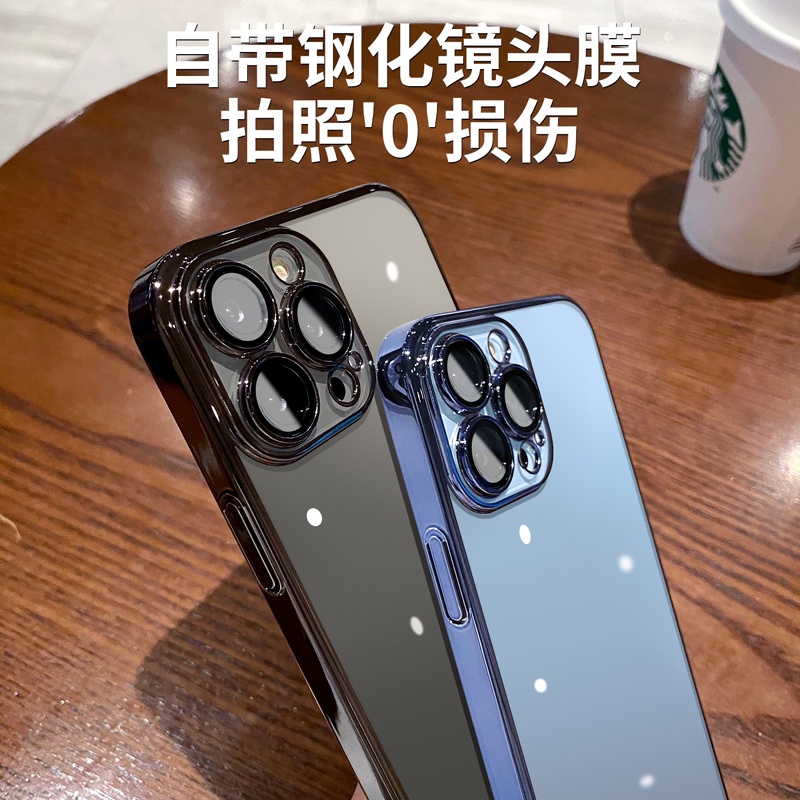 Ốp Điện Thoại Tổng Hợp 3D Trong Suốt Mạ Điện Chống Bụi Cho iPhone 12 12Pro 12Promax 13 13Pro 13Promax