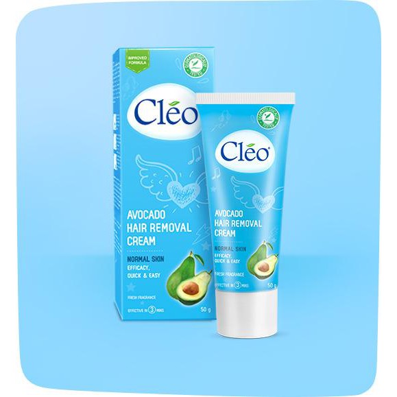 Kem tẩy lông chân Cleo Bơ Normal Skin Dành Cho Da Thường 50g