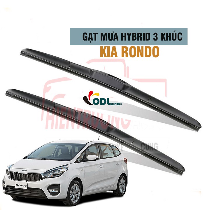 Gạt Mưa Xe Kia Rondo Hybrid 3 Khúc Lưỡi Silicon Hàng Loại I Siêu Bền