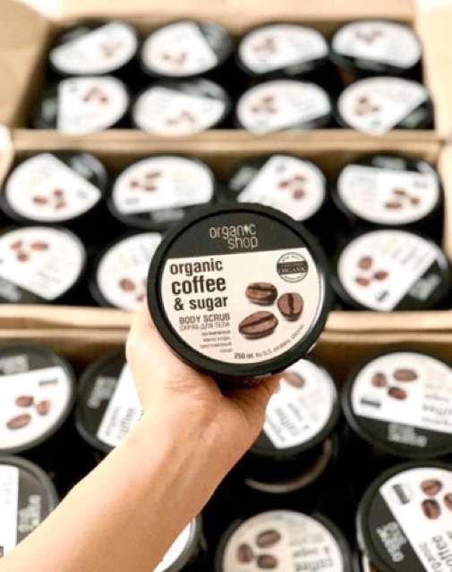 TTBC toàn thân Organic Shop Organic Coffee & Sugar Body Scrub