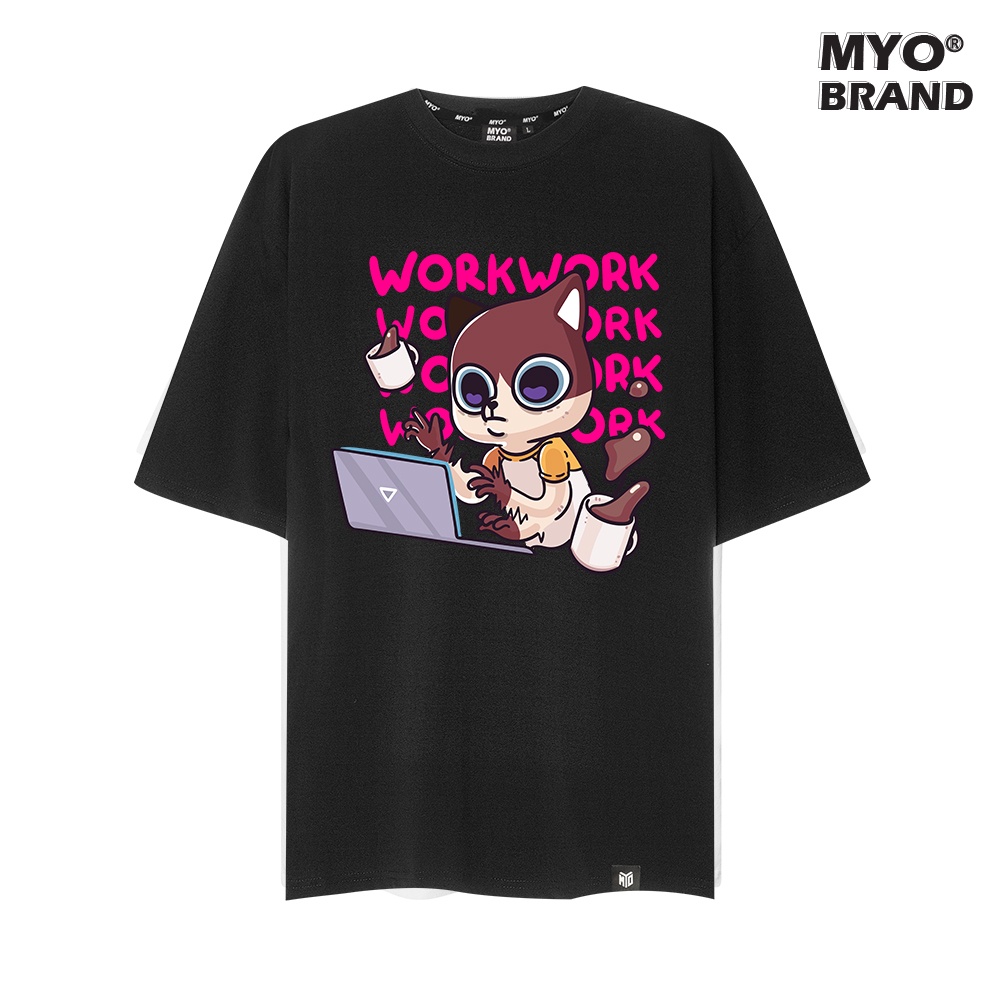 Áo Thun Nam Đẹp MYO Vải Cotton In Catwork 2736