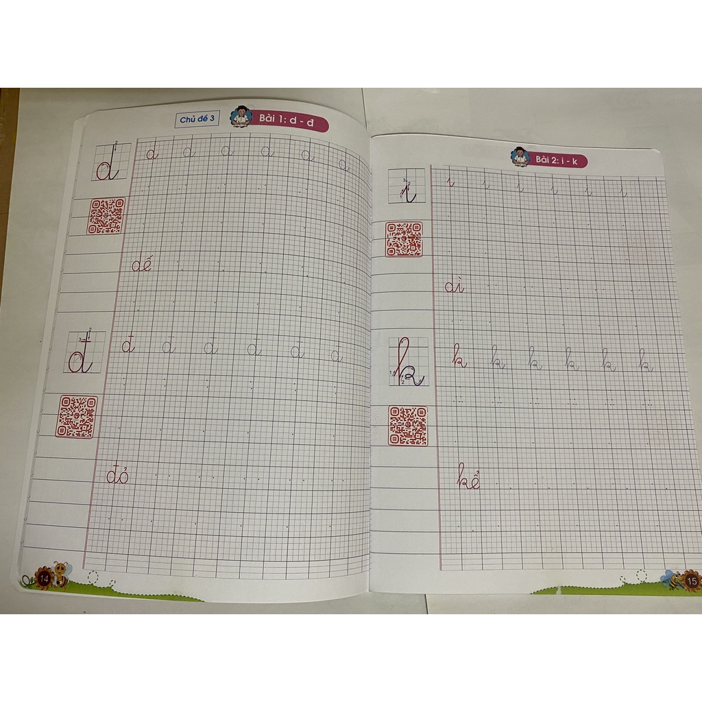 Sách - Vở ô li mẫu chữ lớp 1