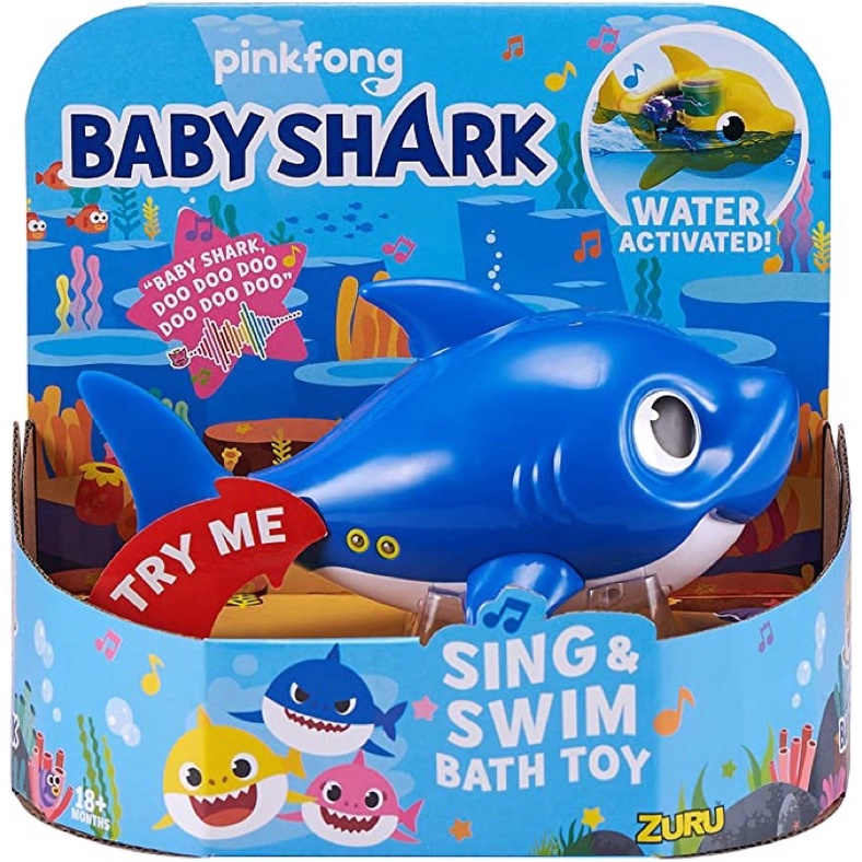 Cá babyshark bơi dưới nước-đồ chơi nhà tắm cho bé có nhạc