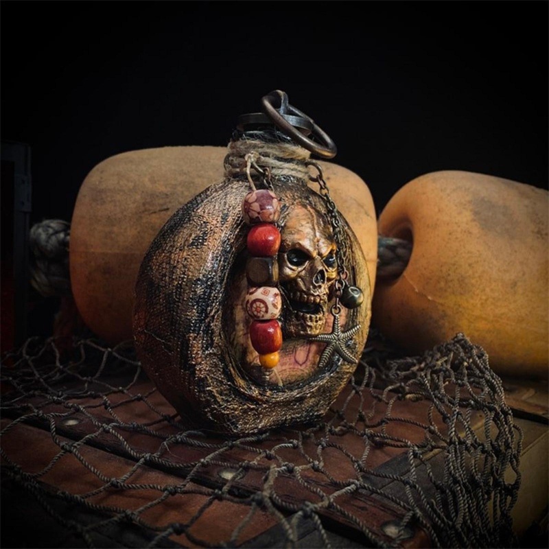 Phụ Kiện Trang Trí Nhà Cửa Hình Đầu Lâu Cướp Biển Dịp Halloween