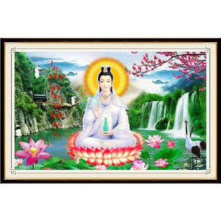 Tranh đính đá Phật bà VS335, DF464 - chưa đính