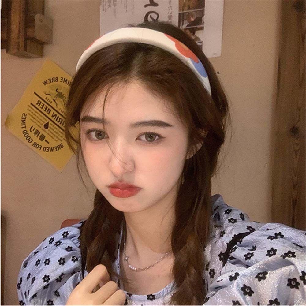 Dây Cột Tóc VANES1 In Họa Tiết Hoa Màu Sắc Ngọt Ngào Xinh Xắn