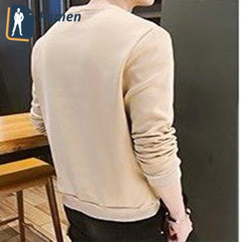 Áo thun tay dài nam, áo thu đông dài tay cotton co giãn thoáng mát tại shop Famen | BigBuy360 - bigbuy360.vn