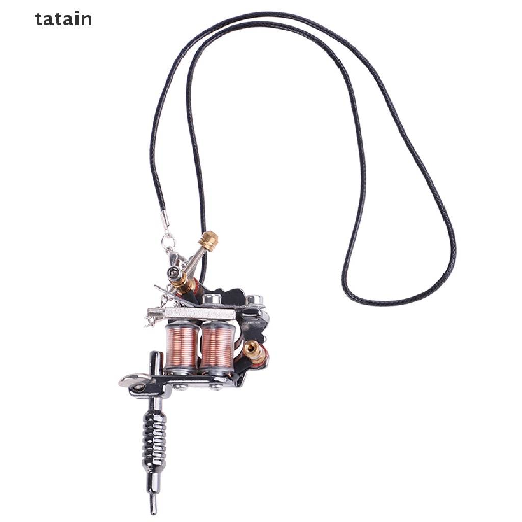 [TAT] 1X Mini Tattoo Machine Tattoo Keychain Key Holder Punk Style As Pendant Ornament CVX