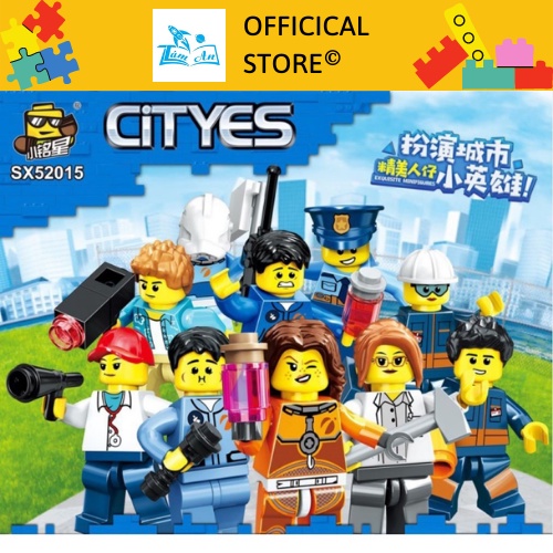 Lắp Ghép, Lắp Ráp Lego Hình Nhân Vật Ninja Trong Thành Phố - Đồ Chơi Xếp Hình Cho Trẻ