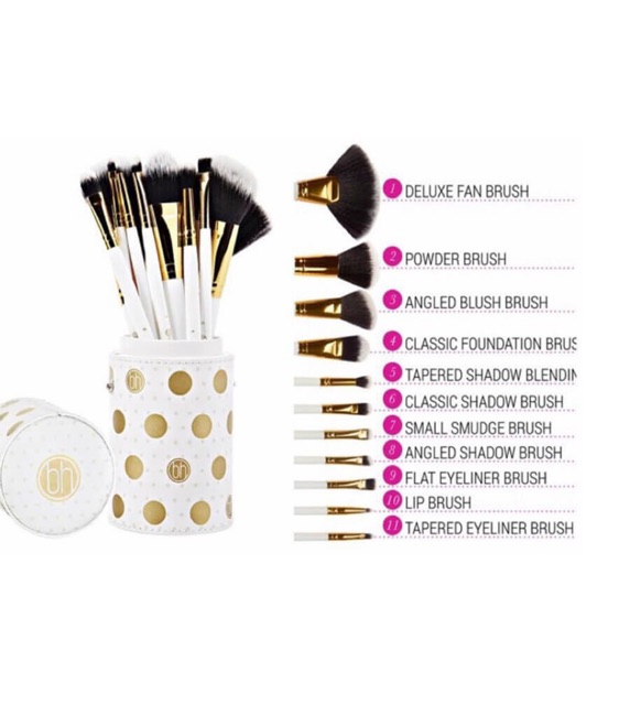 💫Bộ cọ chấm bi 11 cây BH Cosmetics Dot Collection 11 Piece Brush Set💫