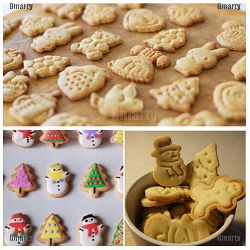 Set 4 Khuôn Nhấn Bánh Cookie Hình Giáng Sinh Dễ Thương