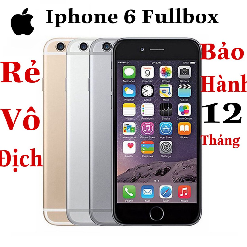 [Đ𝐢𝐞̣̂𝐧 𝐓𝐡𝐨𝐚̣𝐢 𝐂𝐡𝐢́𝐧𝐡 𝐇𝐚̃𝐧𝐠] Điện Thoại iphone 6 16GB Fullbox Quốc Tế MVT.Game.Vào mạng.fb.Bảo Hành 12 Tháng. | BigBuy360 - bigbuy360.vn