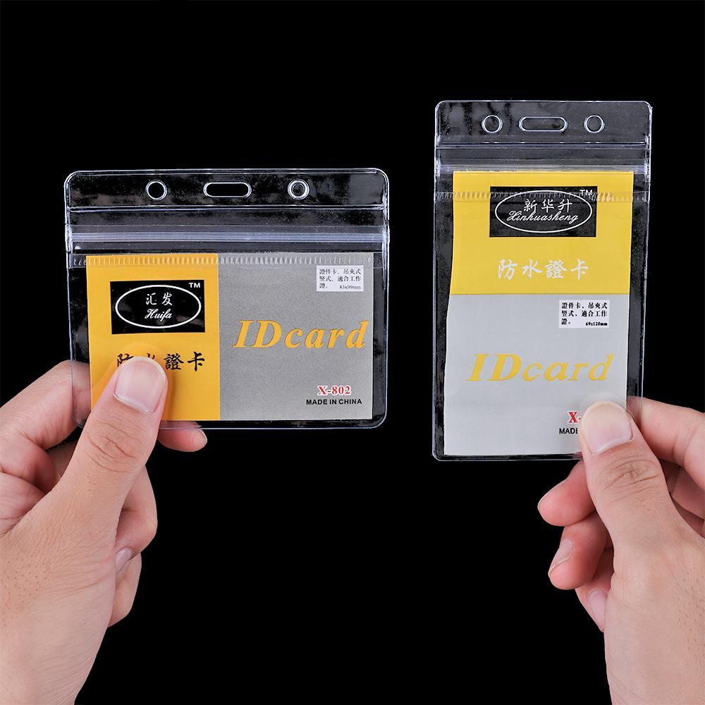 EBINLANDS Set 10 Giá Đỡ Bảng Tên Màu Trong Suốt Tiện Dụng Cho Văn Phòng / Trường Học