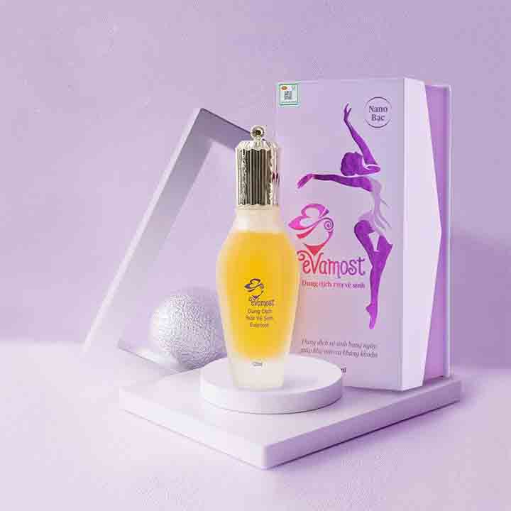 Evamost Dung Dịch Vệ Sinh Chính Hãng 120ml, Dung Dịch Rửa Vệ Sinh Evamost Ngừa Nấm Dưỡng Vùng Kín Hồng Hào