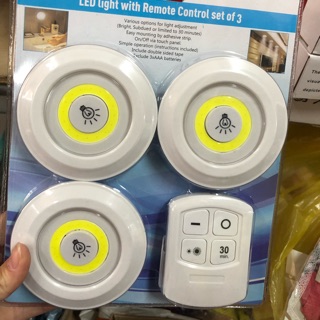 Bộ 3 đèn led điều khiển từ xa