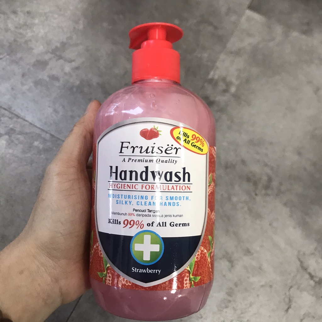 Nước rửa tay diệt khuẩn Fruiser 500ml Fruiser Hand Wash xà phòng rửa tay