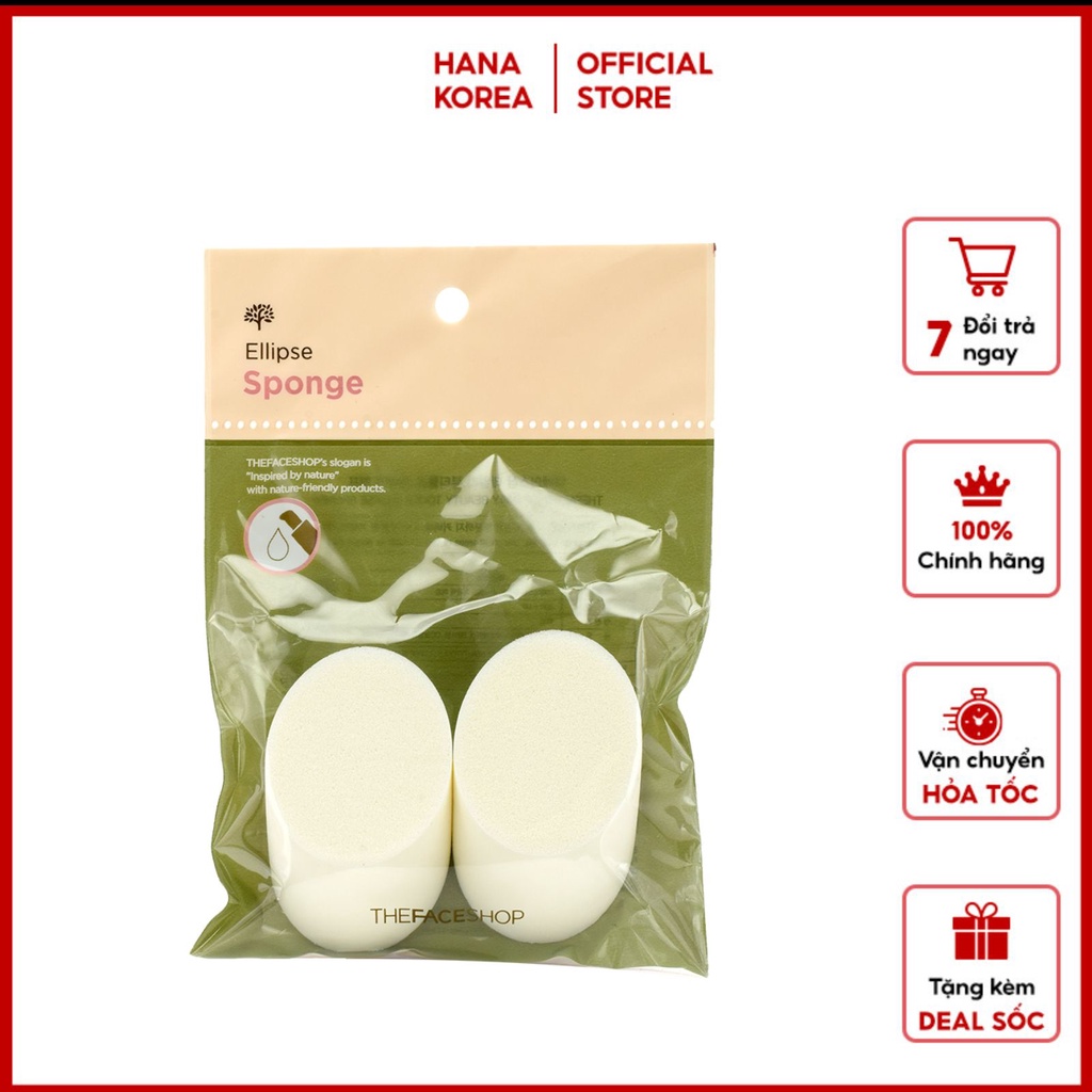 MÚT ĐÁNH KEM NỀN Ellipse The Face Shop (2 miếng &amp;4 Miếng)