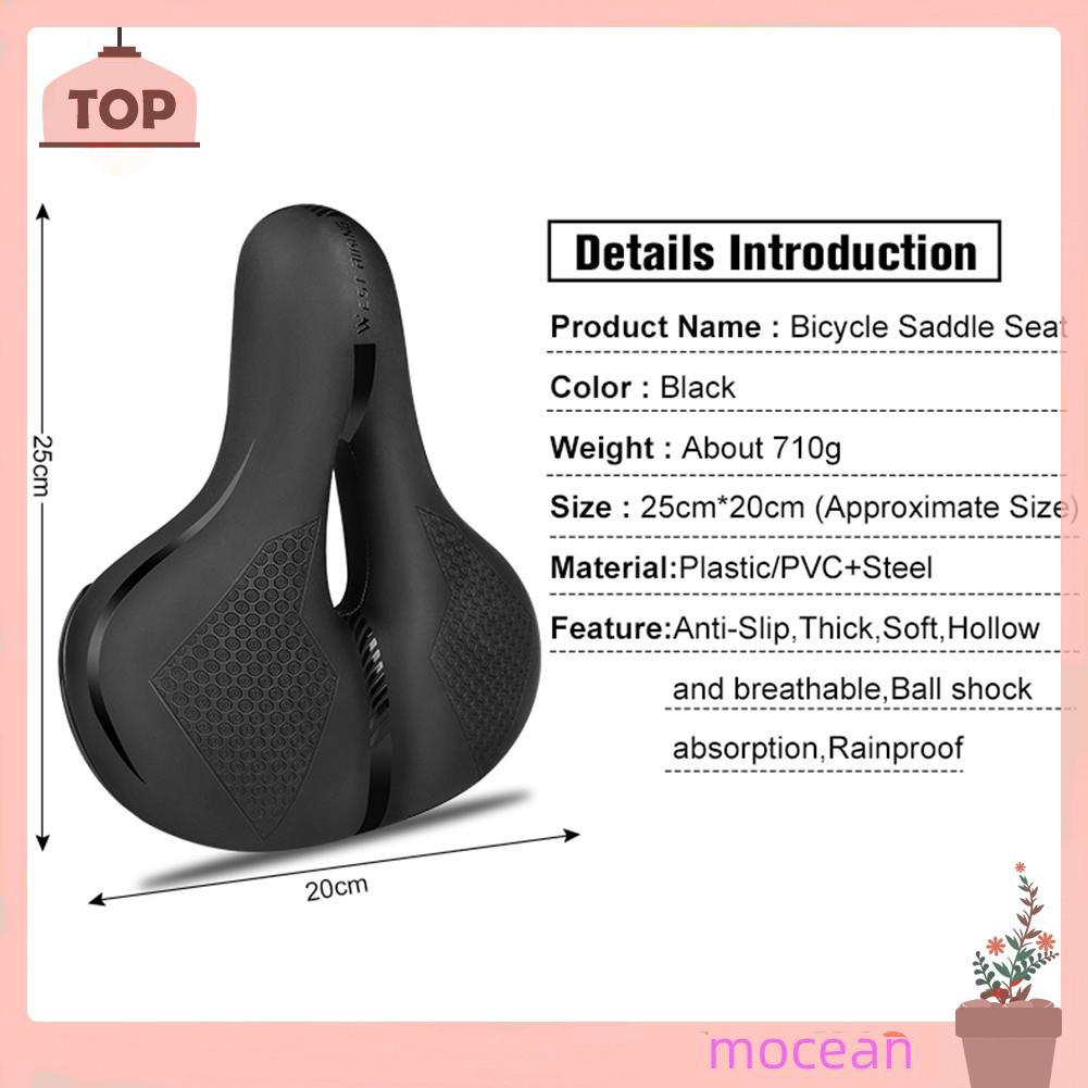 YeSheng Comfort Bike Seat, Bicycle Saddle for Men and Women, Universal Fit for Exercise Bike and
