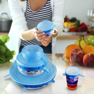 ⛔FREESHIP⛔ Combo 5 Set 6 miếng bọc thực phẩm silicon co giãn