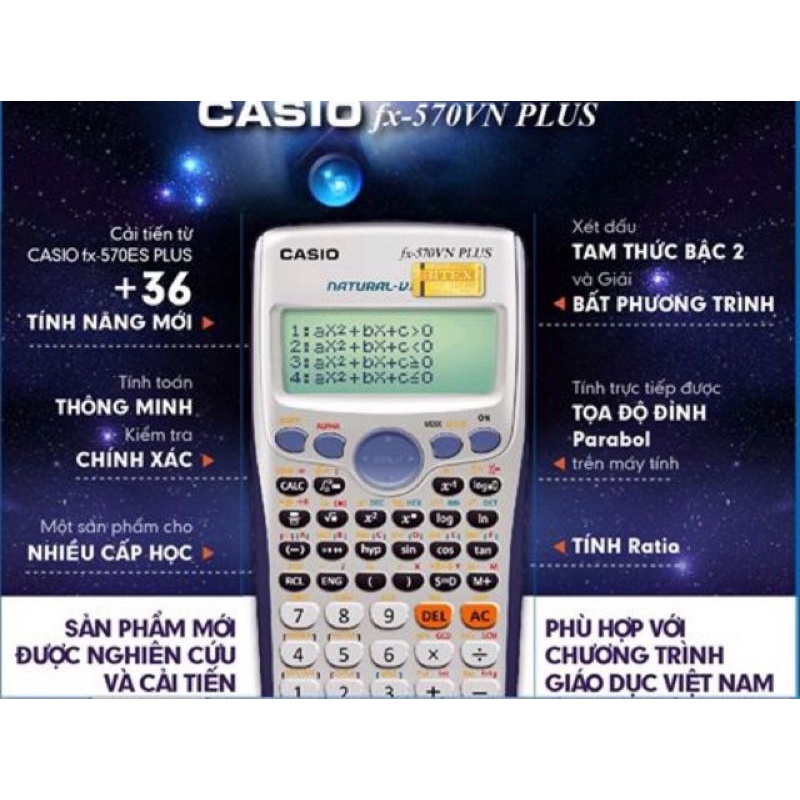 Máy Tính Casio Fx 570.ES Plus (Lỗi 1 đổi 1 trong vòng 1 năm)