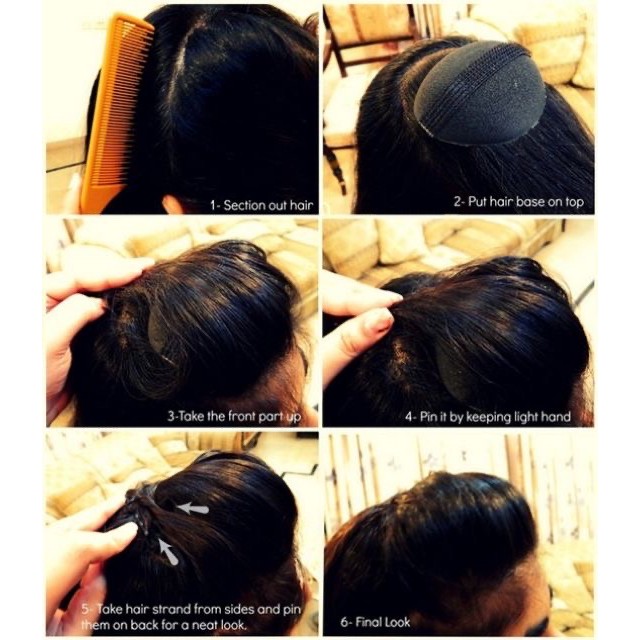 Bộ 2 đệm phồng mái, tăng độ dày tóc tạo kiểu (loại mút dày)