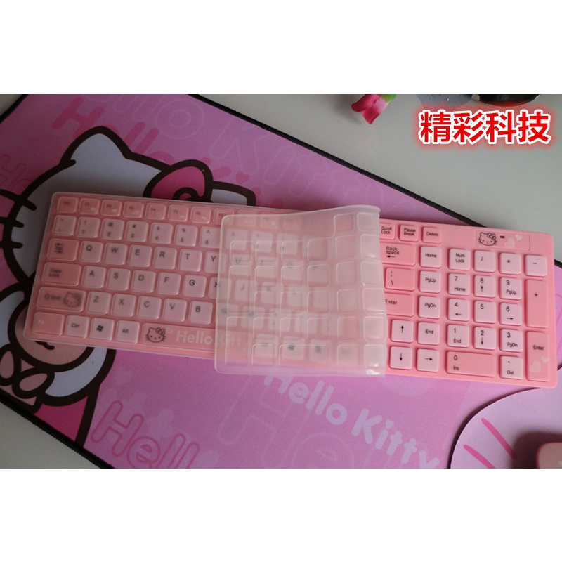 Bộ Bàn Phím + Chuột Không Dây Hình Hello Kitty Cho Asus Lenovo Apple Samsung Hp