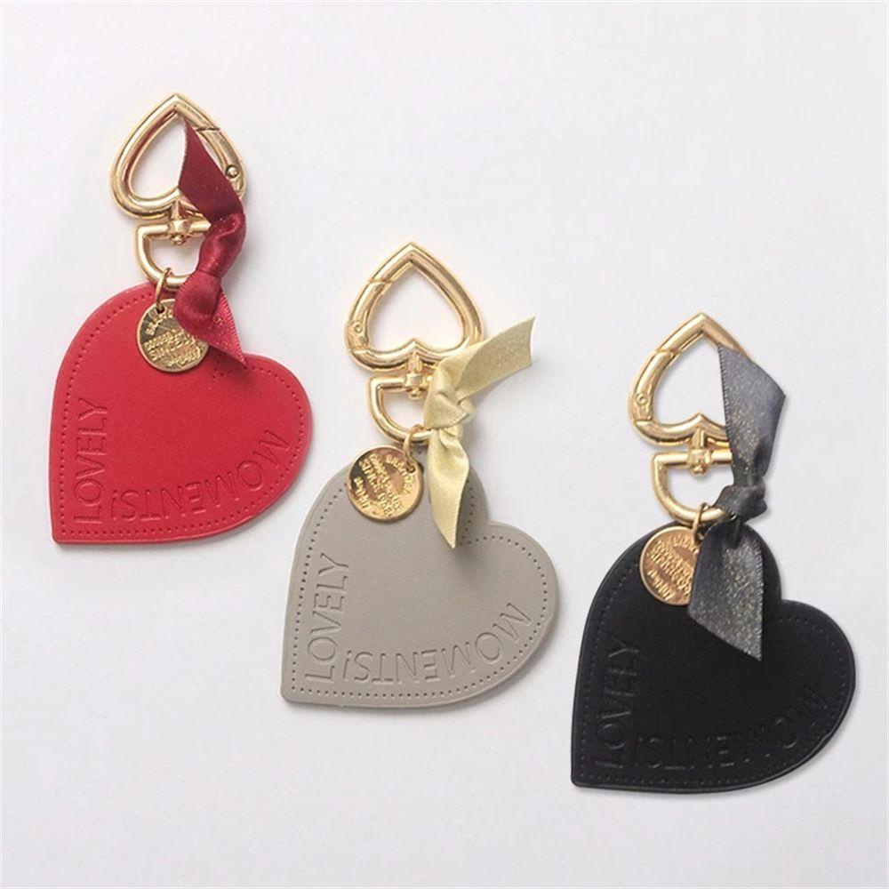 Móc Chìa Khóa Hình Trái Tim Màu Đen Dùng Làm Quà Tặng Sinh Nhật / Valentine