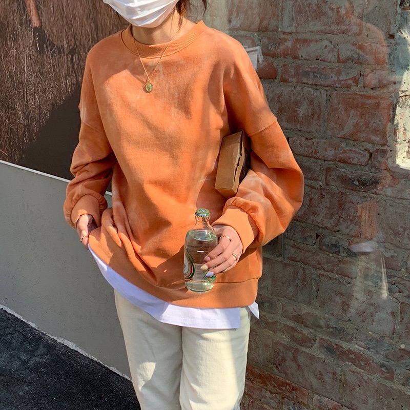 Áo nỉ Sweater nữ Hàn Quốc Cao cấp Form rộng Ulzzang Sweater nữ Cá tính Phong cách Thời trang