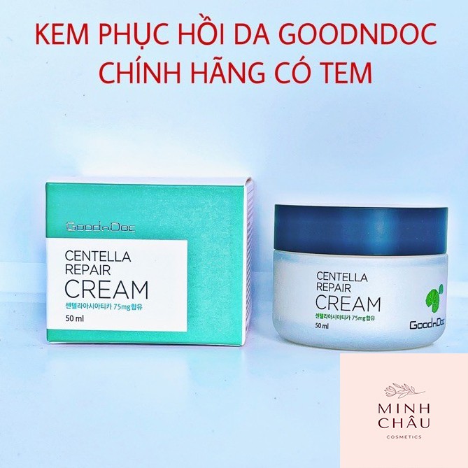 KEM RAU MÁ GOODNDOC CENTELLA REPAIR CREAM – KEM PHỤC HỒI DƯỠNG DA TRẮNG SÁNG