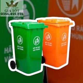 Thùng rác công cộng ,thùng rác công nghiệp 100L 2 bánh xe hàng nhập khẩu