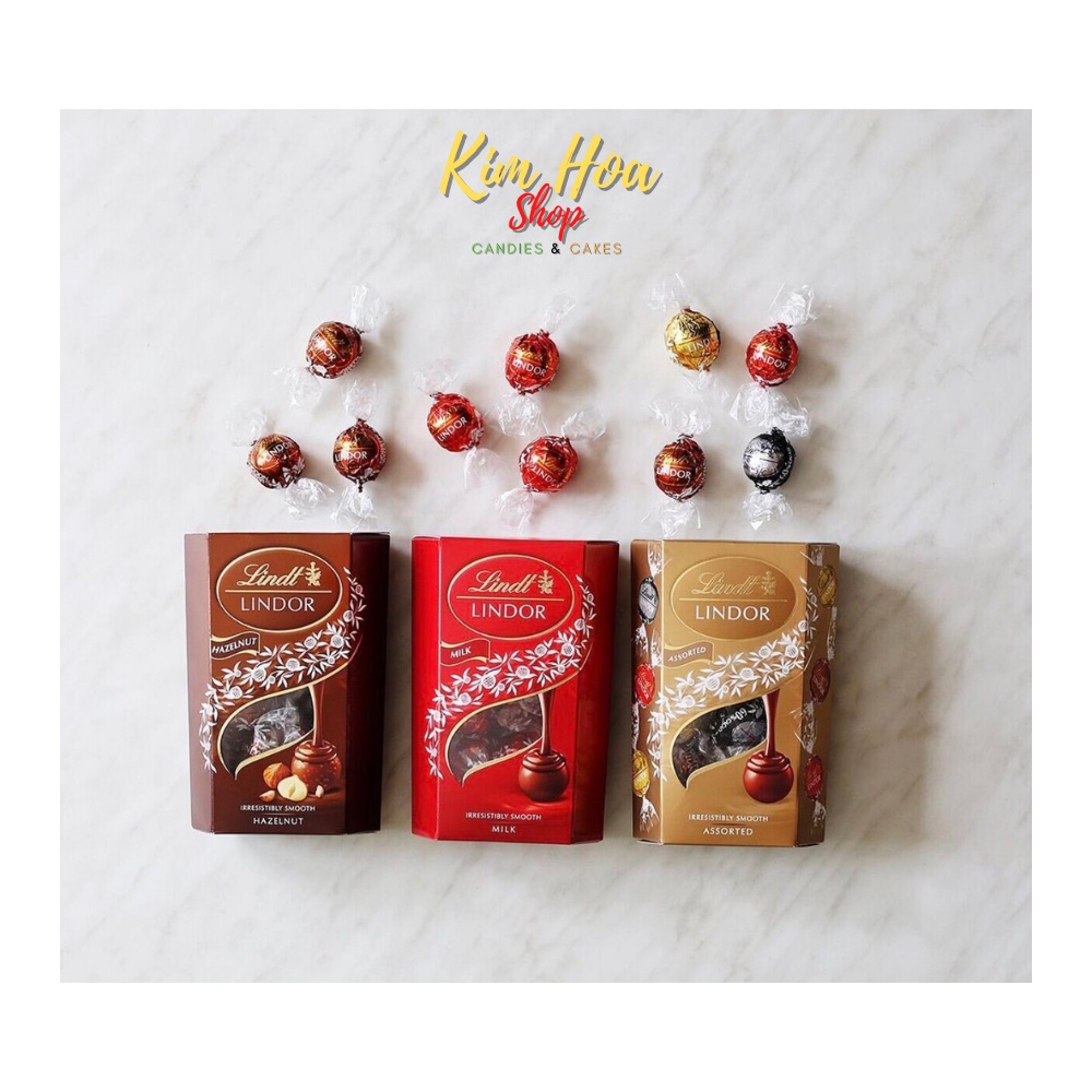 Tổng hợp Sô-Cô-La có nhân Lindt Chocolate Lindt Fioretto & Lindt Napolitans & Lindt Lindor MADE IN GERMANY