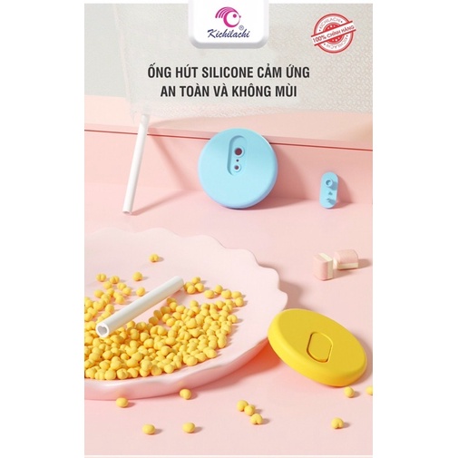 Cốc tập uống, tập hút kichi 2 giai đoạn thể tích 240ml cho bé