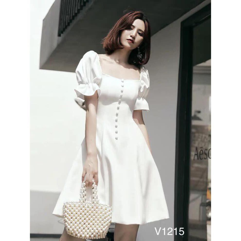 Đầm nữ thời trang cúc dài V1215 Mie Design mẫu mới 2020 | BigBuy360 - bigbuy360.vn