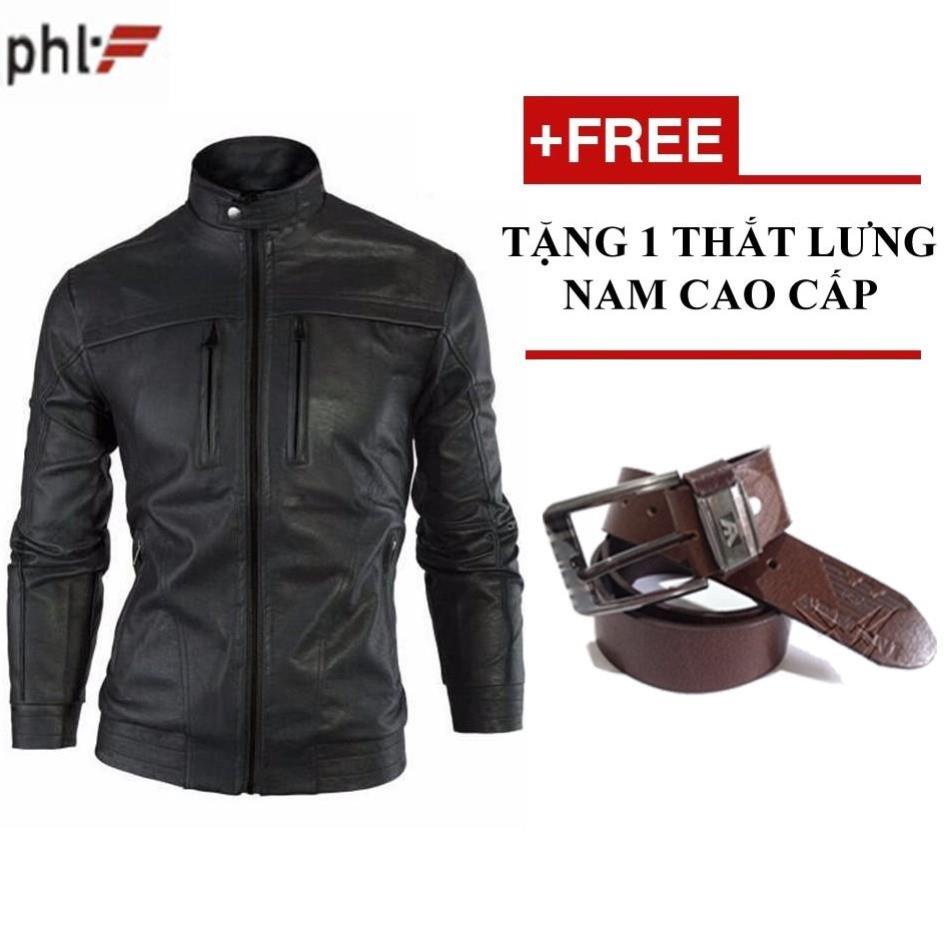 Áo khoác Da Nam cao cấp AK75 + Tặng 1 thắt lưng nam cao cấp [FREESHIP]