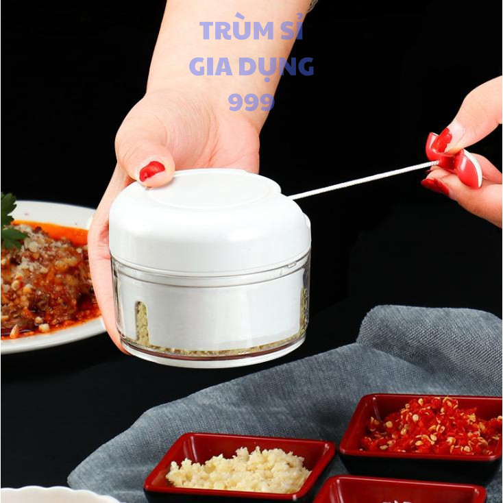 Máy xay tỏi ớt cầm tay Mini Food Chopper,  Dụng Cụ Xay Tỏi Ớt Cầm Tay Mini