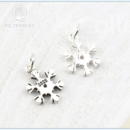 Charm bạc bông tuyết treo - NQ Jewelry