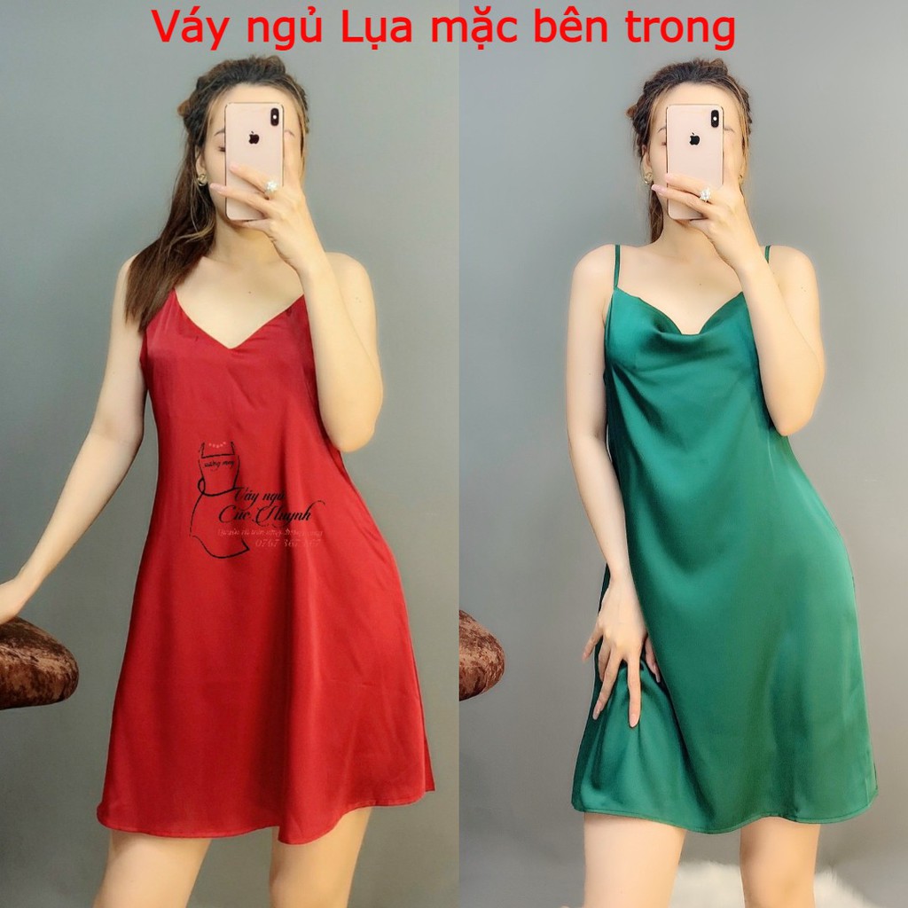 Váy ngủ kèm áo choàng CB0003  👘 Size 45-65kg 👘  Váy ngủ kèm áo choàng cao cấp chất vải mềm mịn, mát lạnh, đường may kĩ | BigBuy360 - bigbuy360.vn