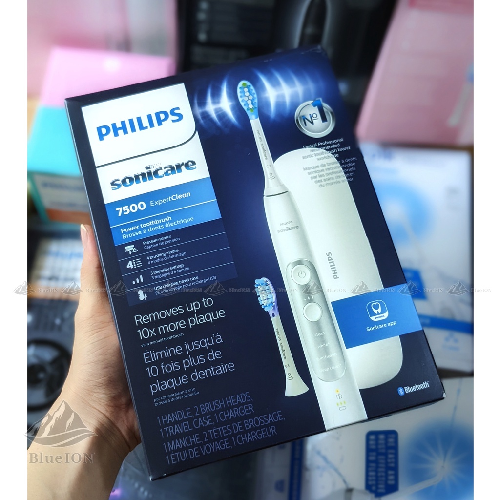 Bàn chải điện Philips Sonicare ExpertClean 7500 (hàng Mỹ)