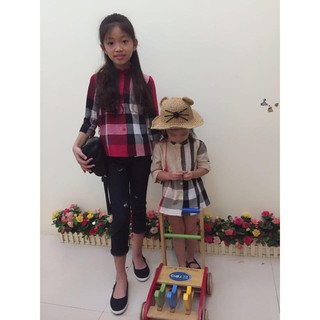 Áo sơ mi BBR bé gái hàng qccc