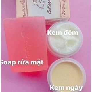[Chính Hãng 100%] Bộ kem nám Collagen Plus Vit E 3 món dưỡng trắng da