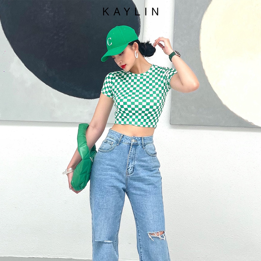Áo caro tay ngắn N1714 - KAYLIN